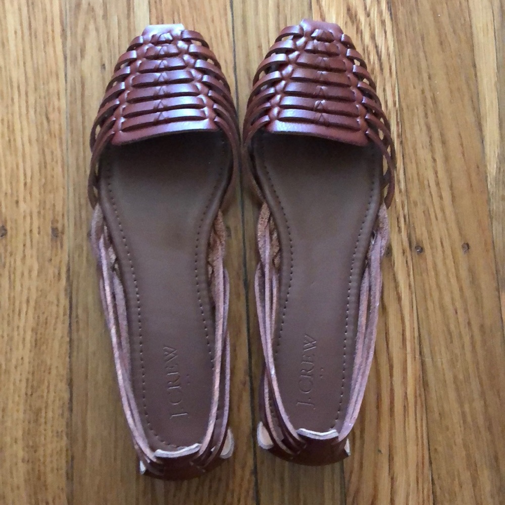 J Crew Huarache sandals, brown